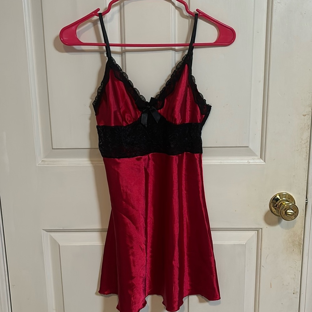 Red Satin Nightgown